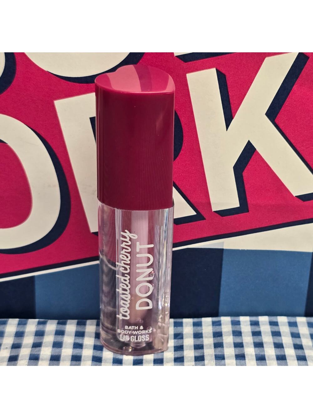 BBW Toasted Cherry Donut Heart Shaped Lip Gloss